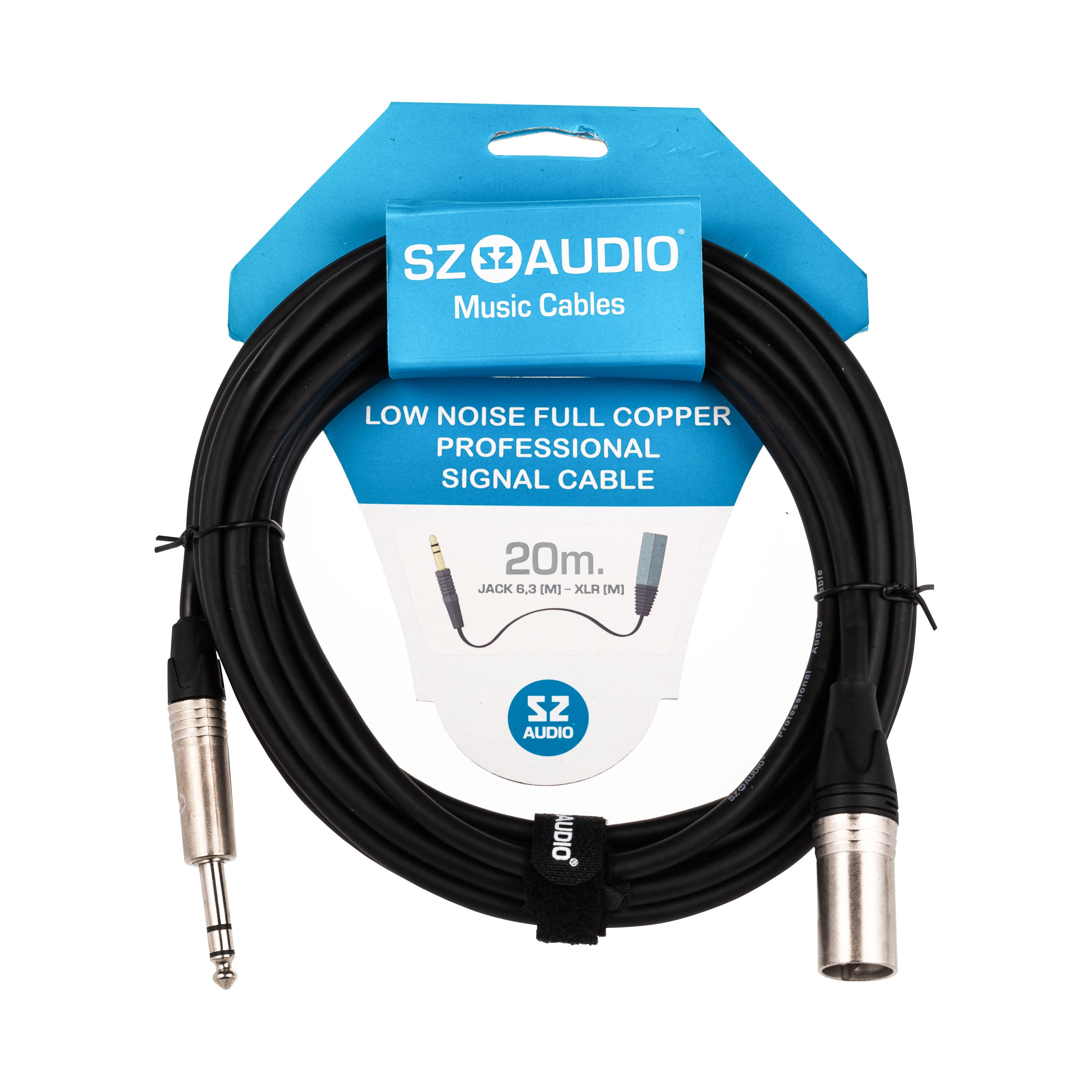 Аудиокабель SZ-Audio Jack 6,3 - XLR 20m