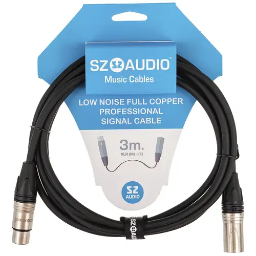 SZ-Audio XLRm - XLRf 3m