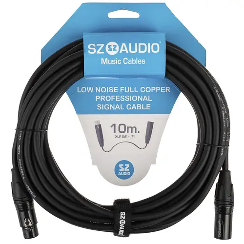 SZ-Audio XLRm - XLRf 10m Black